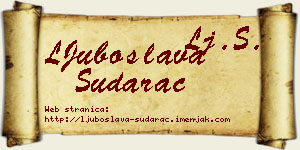 LJuboslava Sudarac vizit kartica